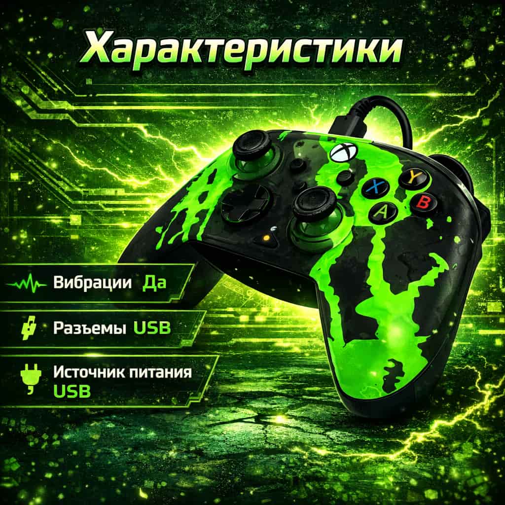 Контроллер Rematch glow jolt green