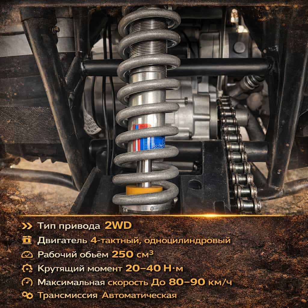 Взрослый квадроцикл Jinlong 250 см³