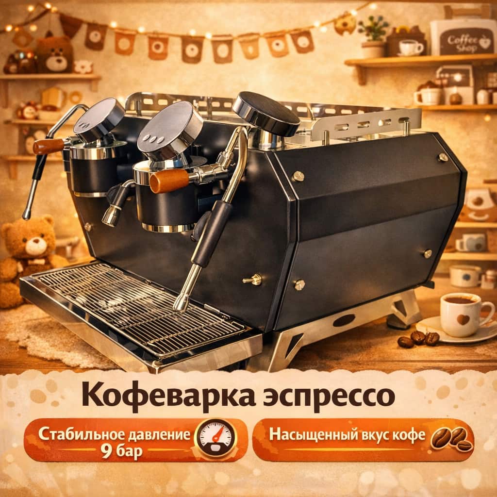 Профессиональная полуавтоматическая эспрессо-кофемашина CROSSHILL CH-KS537